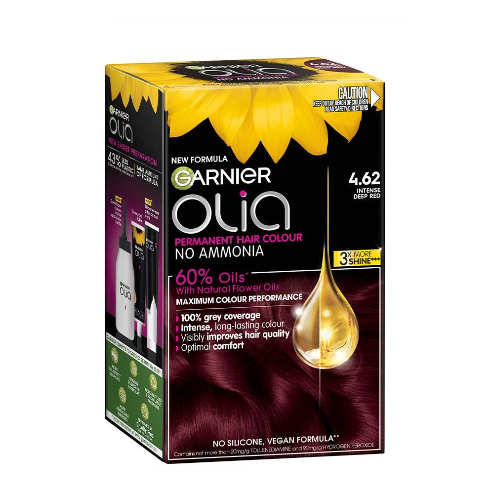 olia permanent hair colour 462 intense deep red
